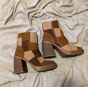 Size 7 Target "Bratz doll" patchwork Universal thread boots